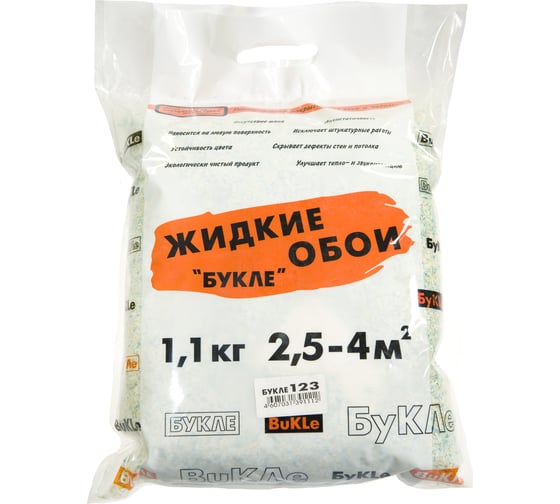Жидкие обои КАСАВАГА, бело-голубой с желтым Букле 123