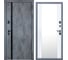 Дверь DIVA STR МХ-46 Зеркало 2050x960 Правая Бетон темный - Д15 Белый софт УТ-00080080 1
