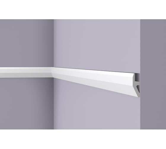 Молдинг WALLSTYL (2000х55х18 мм; белый) NMC W1 1