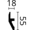 Молдинг WALLSTYL (2000х55х18 мм; белый) NMC W1 3