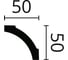Карниз потолочный NOMASTYL (2000х50х50 мм) NMC B5 2