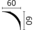 Карниз потолочный NOMASTYL (2000х60х60 мм) NMC NE2 2