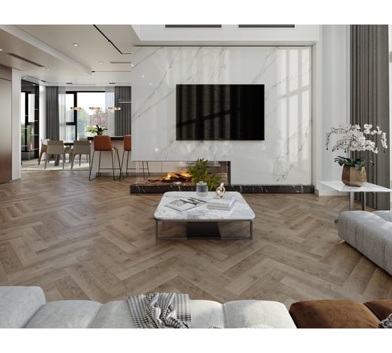 Ламинат EVOFLOOR SPC Parquet - Chestnut (Каштан) 1,95 м2 HP 0271