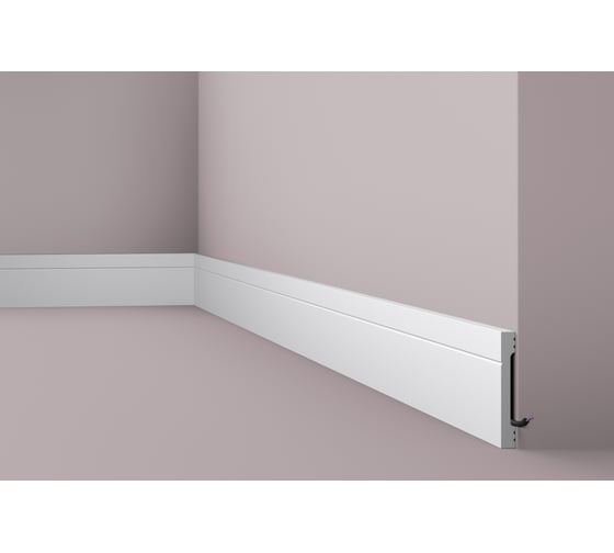 Плинтус напольный WALLSTYL (2000х110х15; белый) NMC FD2