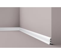 Плинтус напольный WALLSTYL (2000х55х17 мм; белый) NMC FL3