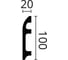 Плинтус напольный WALLSTYL (2000х100х20 мм; белый) NMC FL5 2