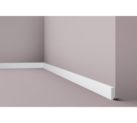 Плинтус напольный WALLSTYL (2000х38х13 мм; белый) NMC FT1