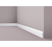 Плинтус напольный WALLSTYL (2000х58х13 мм; белый) NMC FT2