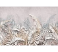 Обои Листья пальмы в бежевых тонах Топ Фотообои флизелин, 400х270см 26-1008-F-4