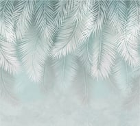 Обои Листья пальмы в светлых тонах Топ Фотообои флизелин, 300х270см 10-4083-МF-3