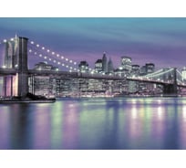 Фотообои Бруклинский мост ночью 380х270 см МИР PrMIR-2010-V4