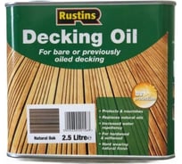 Террасное масло Rustins Decking Oil Дуб 2,5 л 00592