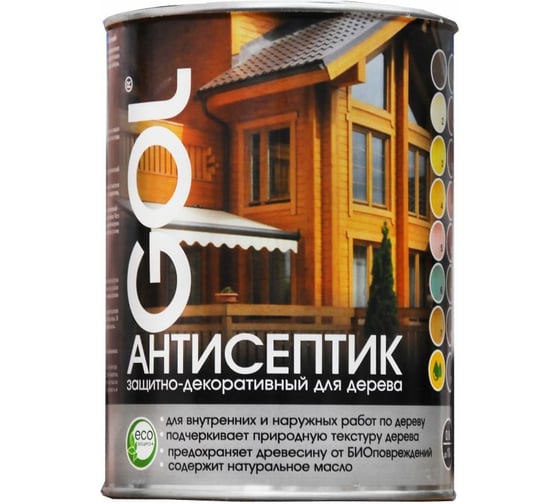 Антисептик Palizh GOL wood 0,8 л, палисандр Wd.281-15 11605925 1