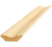 Плинтус фигурный из дерева (хвоя) ООО Сибирский лес 1200x43 4 шт. 4656760335218