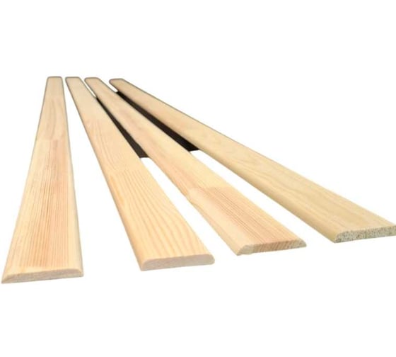 Раскладка гладкая из дерева (хвоя) ООО Сибирский лес 1200x40 4 шт. 4656760335171