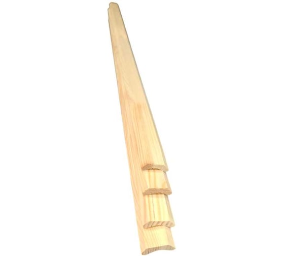 Плинтус гладкий из дерева (хвоя) ООО Сибирский лес 1200x30 4 шт. 4656760335249