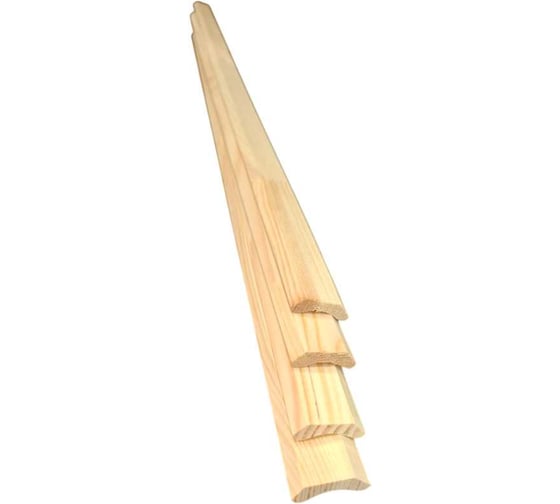 Плинтус гладкий из дерева (хвоя) ООО Сибирский лес 1200x30 4 шт. 4656760335249