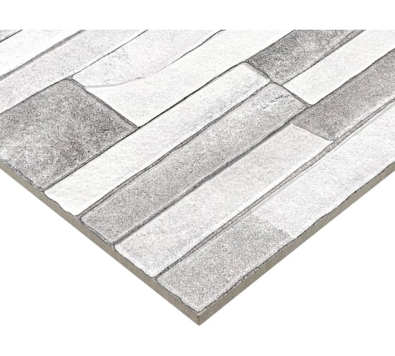 Плитка облицовочная рельефная AlmaCeramica Discover 249x500x8, 1,1205м2 серый TWU2550DCV17