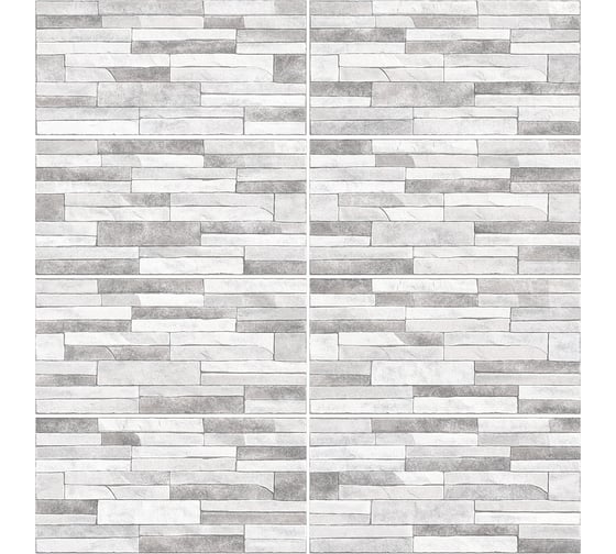 Плитка облицовочная рельефная AlmaCeramica Discover 249x500x8, 1,1205м2 серый TWU2550DCV17