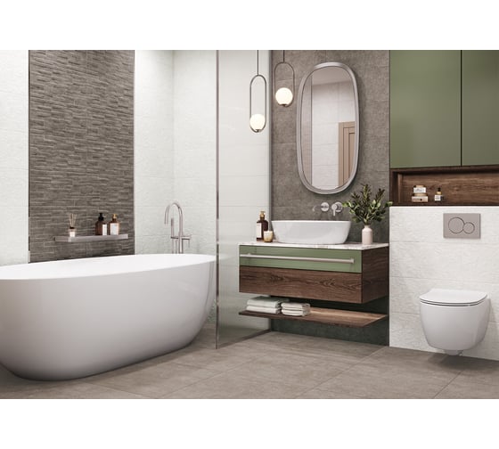 Плитка облицовочная рельефная AlmaCeramica Discover 249x500x8, 1,1205м2 графит TWU2550DCV40