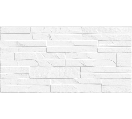 Плитка облицовочная рельефная AlmaCeramica Discover 249x500x8, 1,1205м2 белый TWU2550DCV10