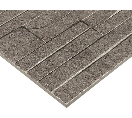 Плитка облицовочная рельефная AlmaCeramica Discover 249x500x8, 1,1205м2 графит TWU2550DCV24