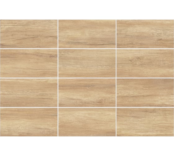 Плитка облицовочная рельефная AlmaCeramica Miloni 249x500x8, 1,1205м2 коричневый TWU2550MLN04