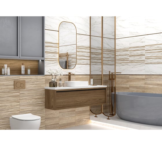 Плитка облицовочная рельефная AlmaCeramica Euphoria 249x500 TWU2550EPH14
