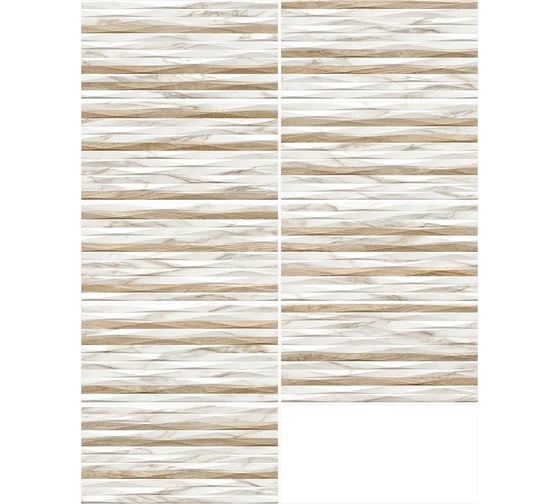 Плитка облицовочная рельефная AlmaCeramica Euphoria 249x500 TWU2550EPH14