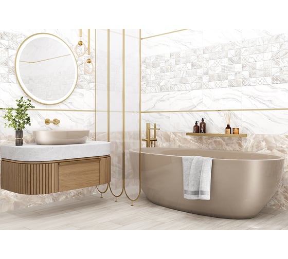 Плитка облицовочная рельефная AlmaCeramica Fresco 249x500 TWU2550FRC17