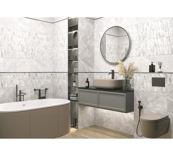 Плитка облицовочная рельефная AlmaCeramica Persey 249x500 TWU2550PRS27