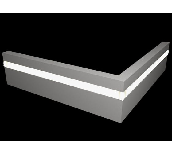 Плинтус напольный (70x16x2000 мм) Evrowood PN021LED