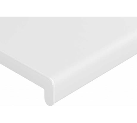 Подоконник Vitrage Витраж плюс ПВХ, белый матовый, 1700x300 мм, 01.02.085.1700.300