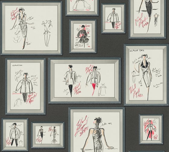 Обои виниловые на флизелиновой основе Karl Lagerfeld (0.53х10.05 м; 1 рулон) A.S. Creation 37846-1 1