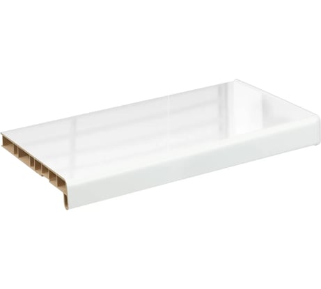 Подоконник Crystallit ПВХ Кристаллит белый глянцевый 1300x300 мм 01.04.096.1300.300