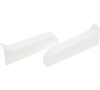 Заглушка для плинтуса Рико Лео (25 пар; 56 мм; левая/правая; ПВХ; Белый) GRACE УТ000009723