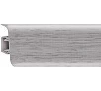 Плинтус Рико Лео (40 шт; 2.5 м; 56 мм; ПВХ; Ольха серая) GRACE УТ000000001