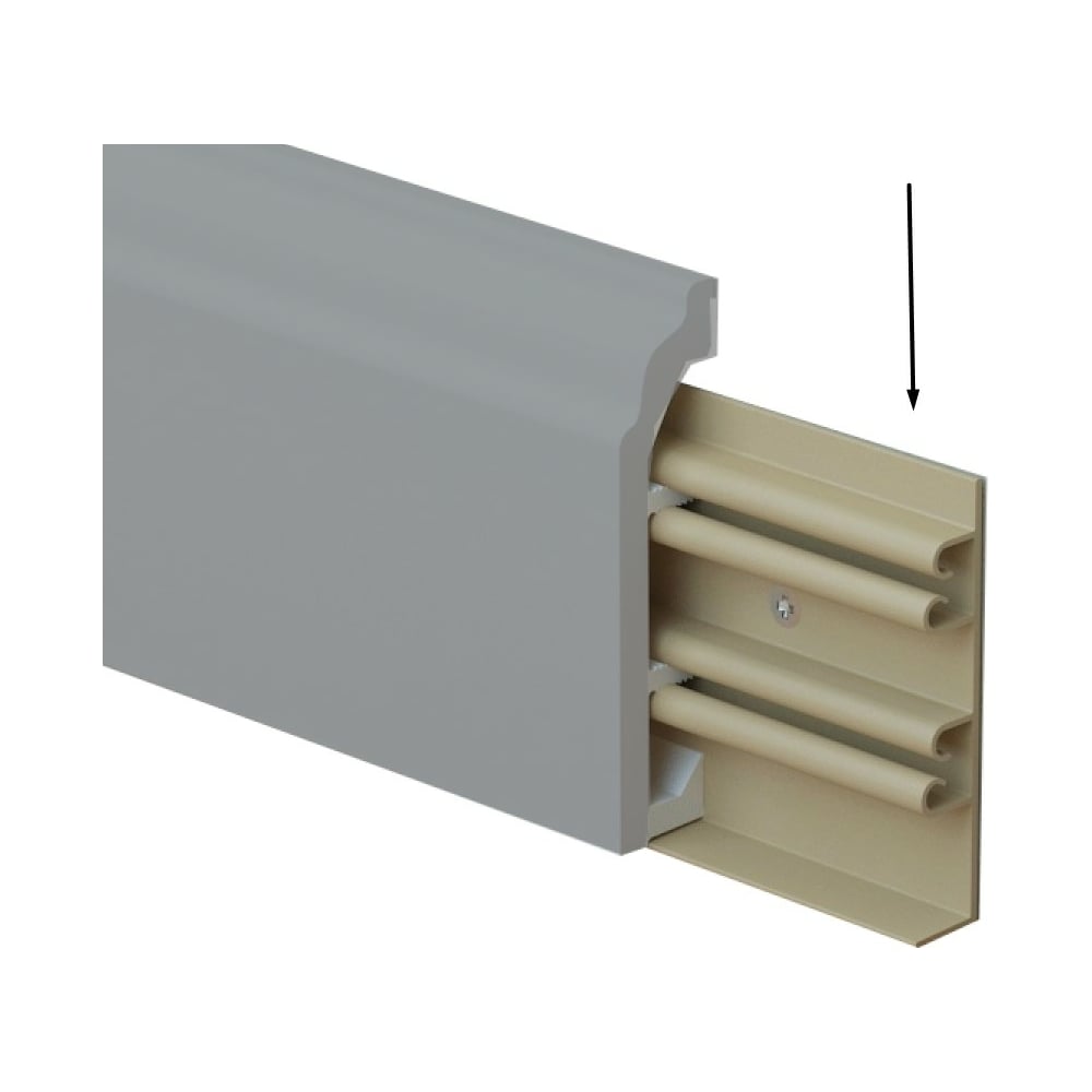 Клипса монтажная для плинтуса Рико Колор HSP 80 (6 шт; 80 мм; ПВХ ...