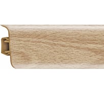 Плинтус Рико Лео (40 шт; 2.5 м; 56 мм; ПВХ; Бук благородный) GRACE 00000002583