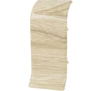 Соединитель для плинтуса Рико Лео (25 пар; 56 мм; ПВХ; Дуб лимерик) GRACE УТ000042273