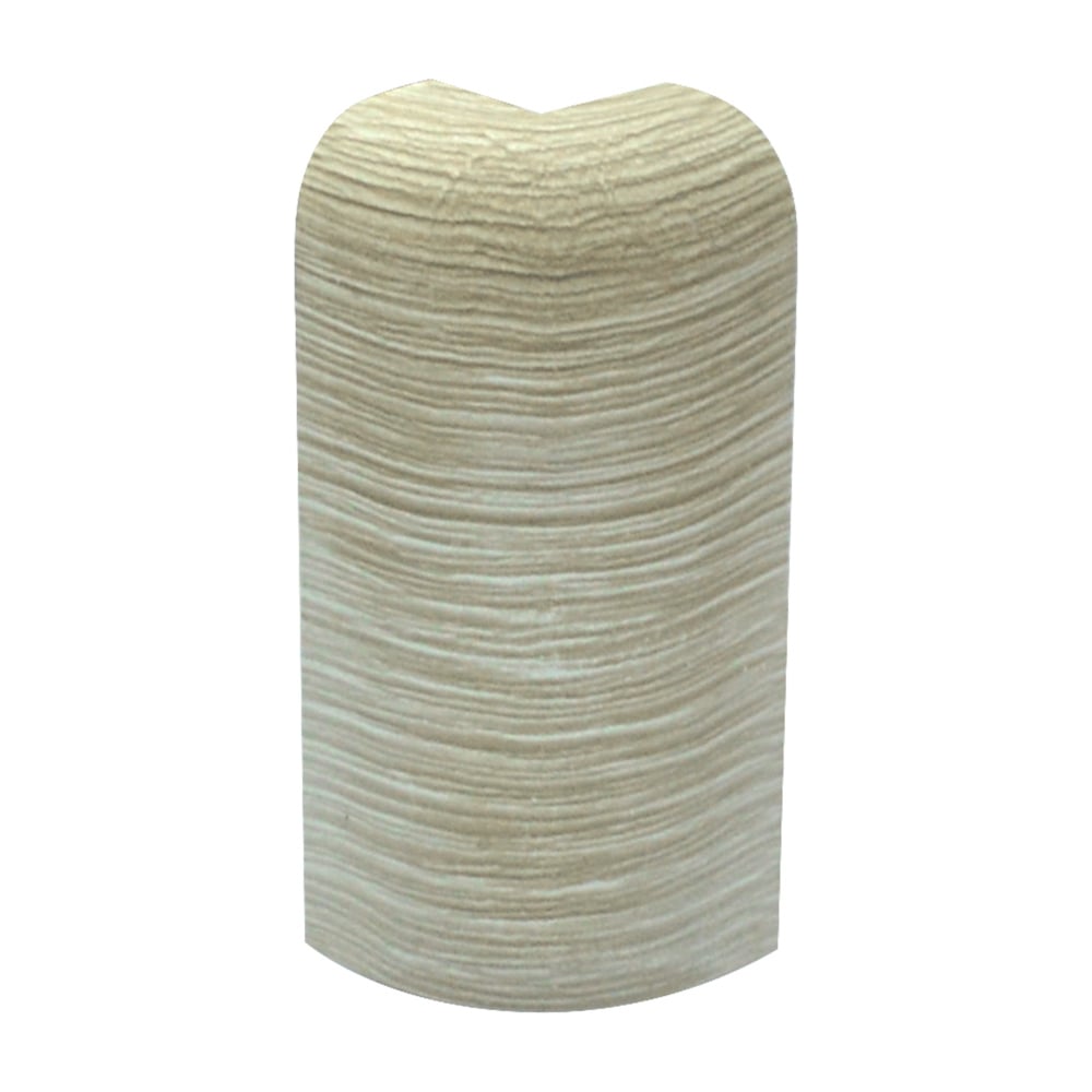 Угол наружный для плинтуса СТРОНГ (2 шт; 80 мм; ПВХ; Ривьера Капучино ...