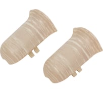 Угол наружный для плинтуса Рико Лео (25 пар; 56 мм; ПВХ; Дуб алмере) GRACE УТ000042271