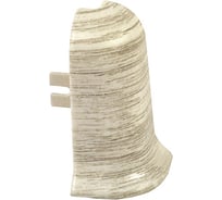 Угол наружный для плинтуса Рико Лео (25 пар; 56 мм; ПВХ; Тополь канадский) GRACE УТ000025775