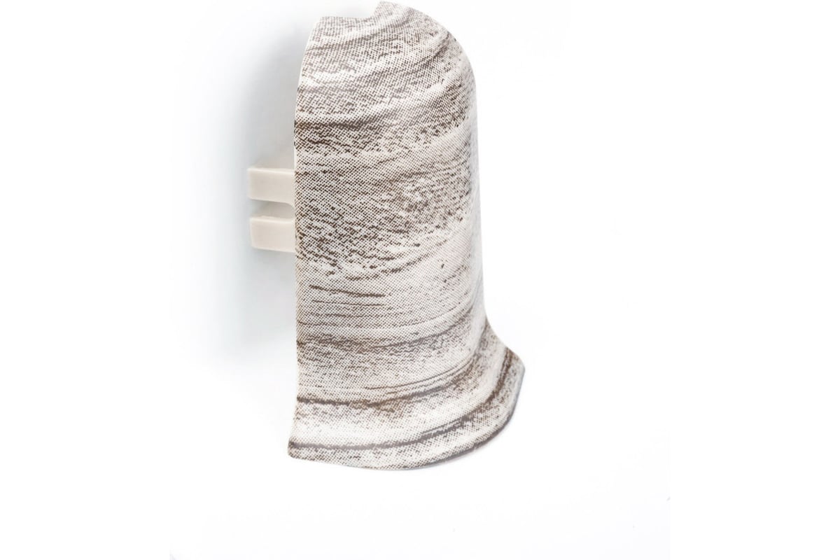 Угол наружный для плинтуса Рико Лео (25 пар; 56 мм; ПВХ; Дуб ...