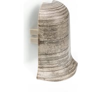 Угол наружный для плинтуса Рико Лео (25 пар; 56 мм; ПВХ; Дуб английский) GRACE УТ000012694