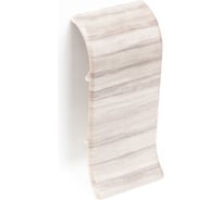 Соединитель для плинтуса Рико Лео (25 пар; 56 мм; ПВХ; Сосна серебристая) GRACE УТ000012696