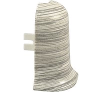 Угол наружный для плинтуса Рико Лео (25 пар; 56 мм; ПВХ; Липа амурская) GRACE УТ000026347