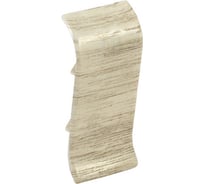 Соединитель для плинтуса Рико Лео (25 пар; 56 мм; ПВХ; Тополь канадский) GRACE УТ000025778