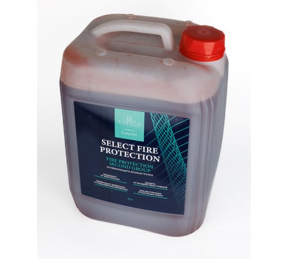 Огнебиозащита LotusArt Select Fire protection цветная II группа 10 л LSFP88810