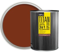 Грунт-эмаль по ржавчине Empils Titan Ореол ОРЕОЛ TITAN красно-коричневый RAL 3009 0.75 л 0.75 кг 87278